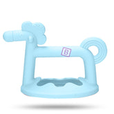 BPA Free Silicone Teething Toy for Baby (Blue)